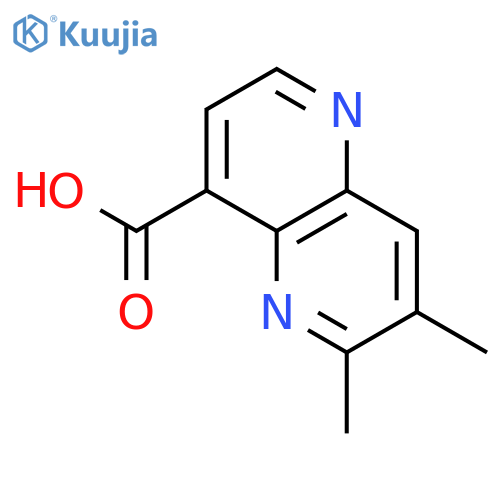 6,7-dimethyl-1,5-naphthyridine-4-carboxylic acid structure