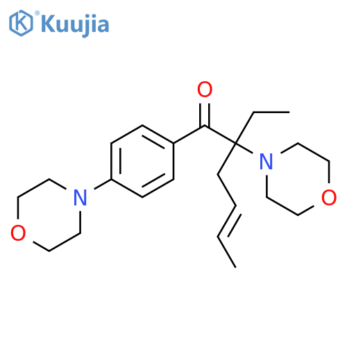 4-Hexen-1-one, 2-ethyl-2-(4-morpholinyl)-1-[4-(4-morpholinyl)phenyl]- structure