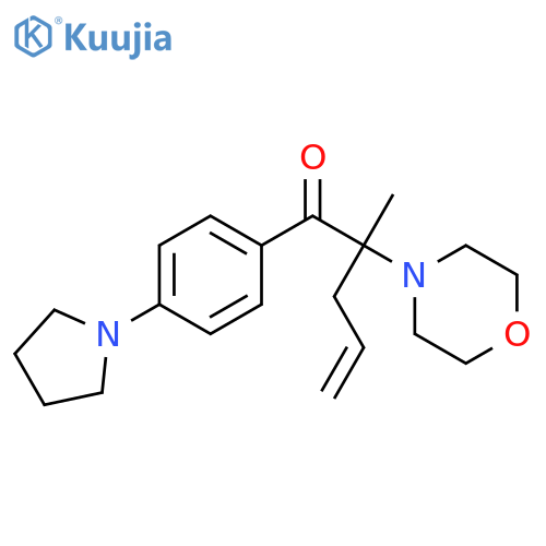 4-Penten-1-one, 2-methyl-2-(4-morpholinyl)-1-[4-(1-pyrrolidinyl)phenyl]- structure
