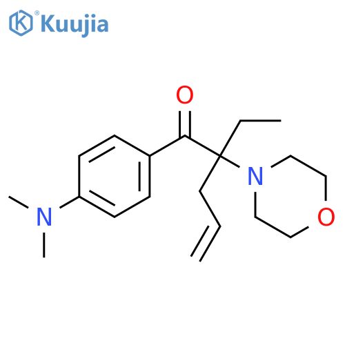 4-Penten-1-one, 1-[4-(dimethylamino)phenyl]-2-ethyl-2-(4-morpholinyl)- structure