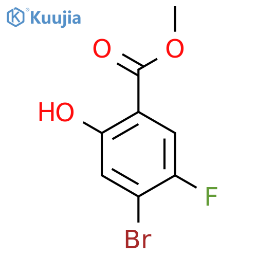Methyl 4-bromo-5-fluoro-2-hydroxybenzoate structure
