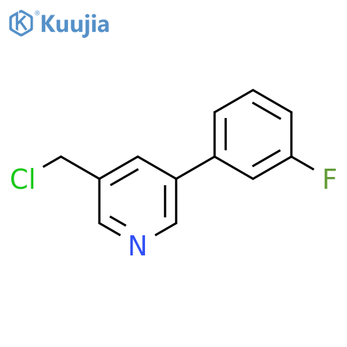 3-Chloromethyl-5-(3-fluorophenyl)pyridine structure