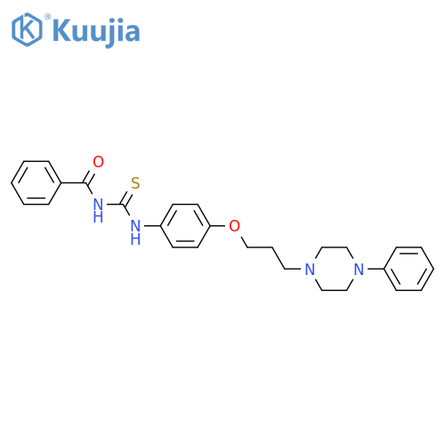 Benzamide,N-[[[4-[3-(4-phenyl-1-piperazinyl)propoxy]phenyl]amino]thioxomethyl]- structure