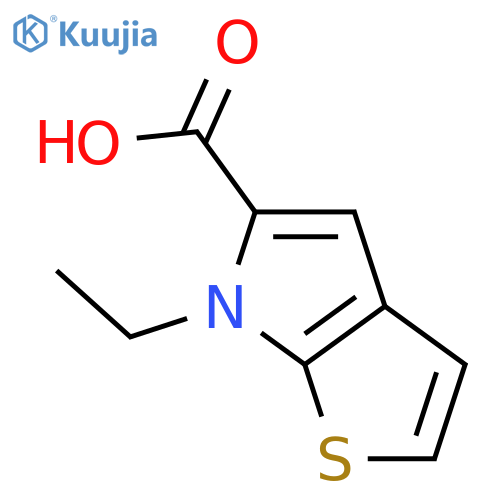 6-ethyl-6H-Thieno[2,3-b]pyrrole-5-carboxylic acid structure