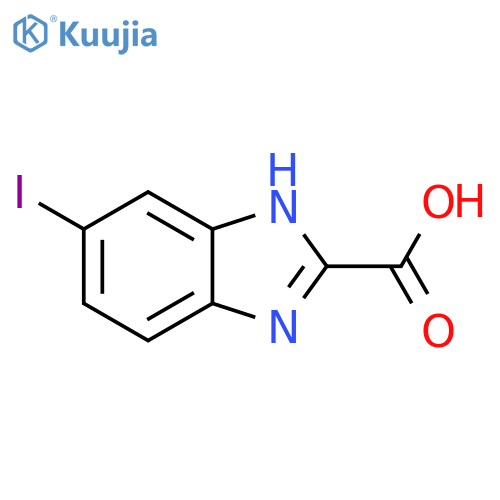 6-iodo-1H-benzimidazole-2-carboxylic acid structure