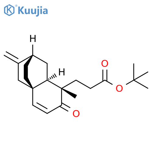2H-2,4a-Ethanonaphthalene-8-propanoic acid, 1,3,4,7,8,8a-hexahydro-8-methyl-3-methylene-7-oxo-, 1,1-dimethylethyl ester, (2S,4aS,8S,8aR)- structure