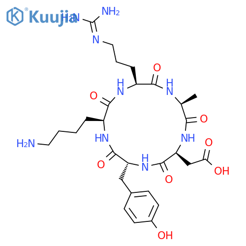 Cyclo(-Arg-Ala-Asp-D-Tyr-Lys) structure