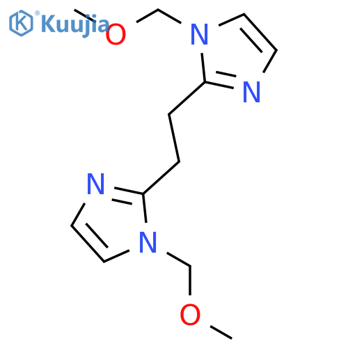 1H-Imidazole, 2,2'-(1,2-ethanediyl)bis[1-(methoxymethyl)- structure