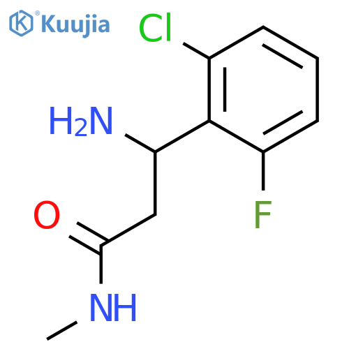 3-Amino-3-(2-chloro-6-fluorophenyl)-N-methylpropanamide structure