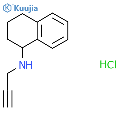 N-(Prop-2-yn-1-yl)-1,2,3,4-tetrahydronaphthalen-1-amine hydrochloride structure