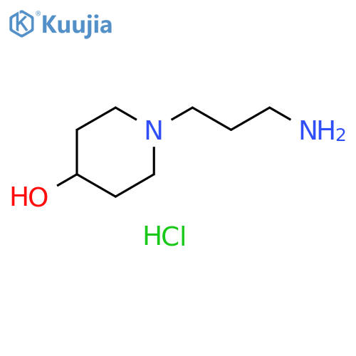 1-(3-aminopropyl)piperidin-4-ol dihydrochloride structure