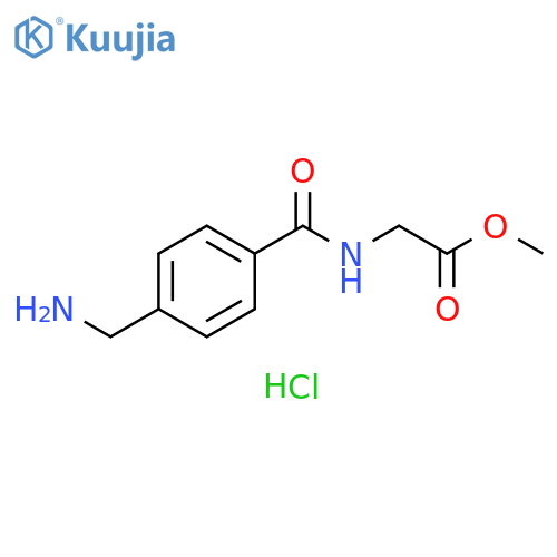 Methyl 2-{4-(Aminomethyl)phenylformamido}acetate Hydrochloride structure