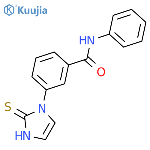 N-Phenyl-3-(2-sulfanyl-1H-imidazol-1-yl)benzamide structure