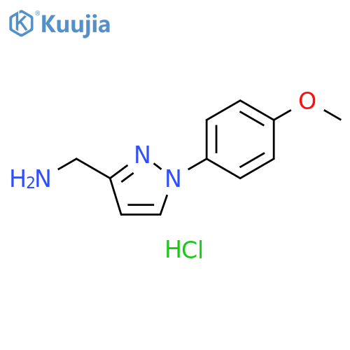 1-(4-Methoxyphenyl)-1H-pyrazol-3-ylmethanamine Hydrochloride structure