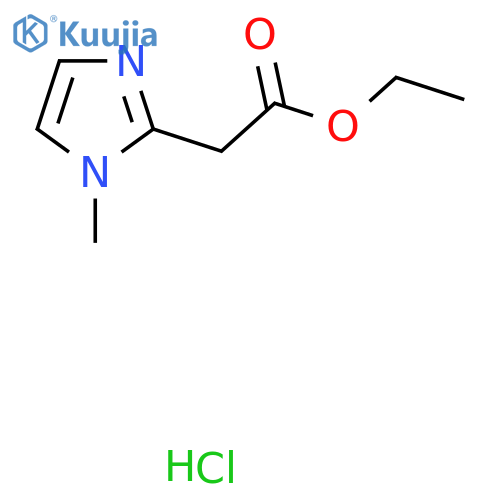 ethyl 2-(1-methyl-1H-imidazol-2-yl)acetate hydrochloride structure