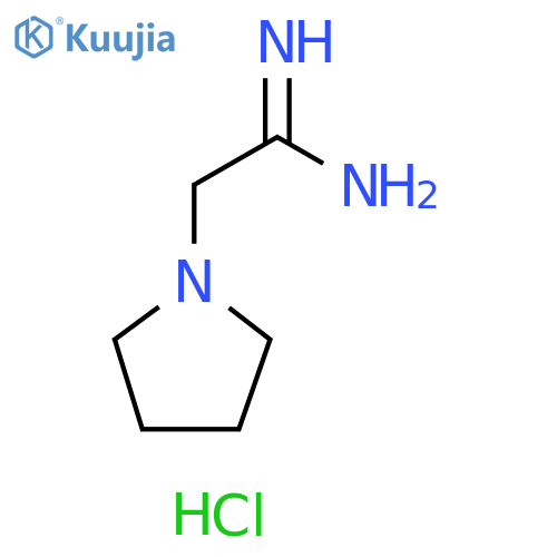 2-pyrrolidin-1-ylacetamidine;hydrochloride structure