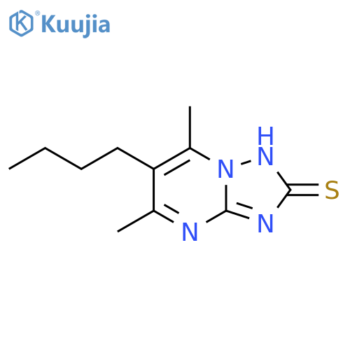 6-Butyl-5,7-dimethyl-1,2,4triazolo1,5-apyrimidine-2-thiol structure