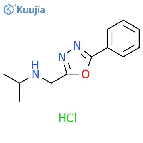 (5-Phenyl-1,3,4-oxadiazol-2-yl)methyl(propan-2-yl)amine Hydrochloride structure