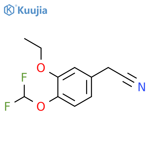 2-4-(Difluoromethoxy)-3-ethoxyphenylacetonitrile structure
