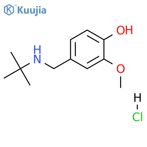 4-(tert-Butylamino)methyl-2-methoxyphenol Hydrochloride structure