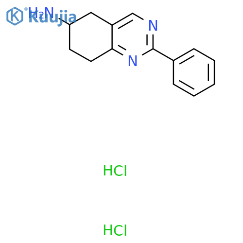 2-Phenyl-5,6,7,8-tetrahydroquinazolin-6-amine dihydrochloride structure