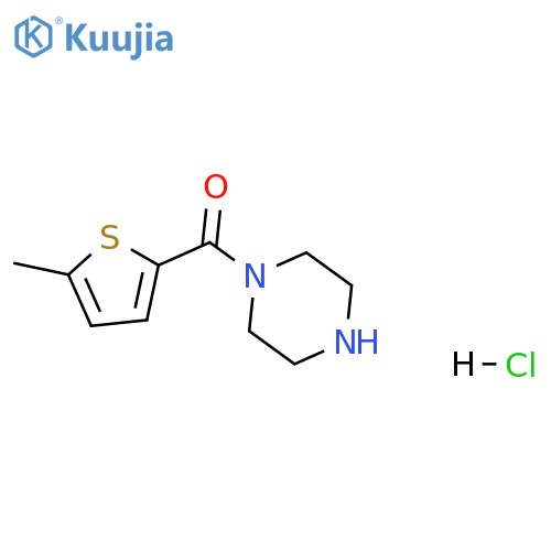 (5-methyl-2-thienyl)-piperazin-1-yl-methanone;hydrochloride structure