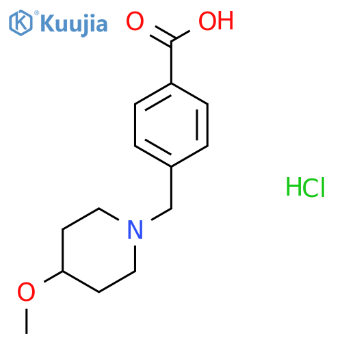 4-(4-Methoxypiperidin-1-yl)methylbenzoic Acid Hydrochloride structure