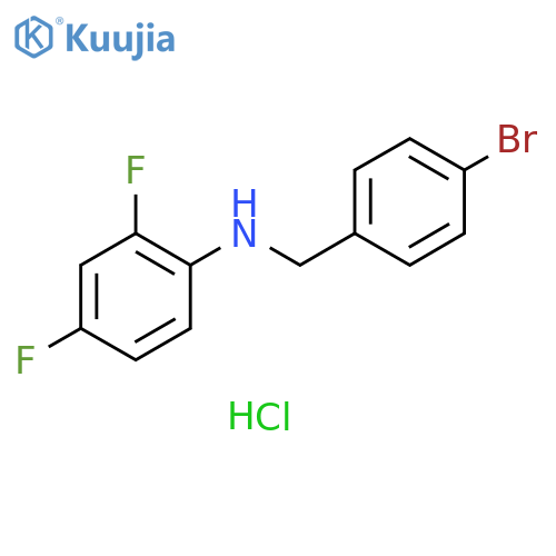 N-(4-Bromophenyl)methyl-2,4-difluoroaniline Hydrochloride structure