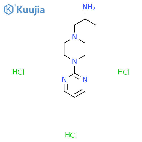 1-4-(Pyrimidin-2-yl)piperazin-1-ylpropan-2-amine Trihydrochloride structure