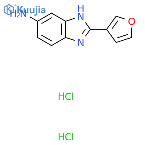 2-(furan-3-yl)-1H-1,3-benzodiazol-5-amine dihydrochloride structure