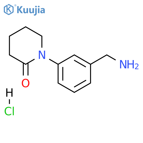 1-[3-(aminomethyl)phenyl]piperidin-2-one hydrochloride structure