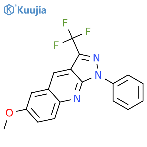 6-Methoxy-1-phenyl-3-(trifluoromethyl)-1H-pyrazolo[3,4-b]quinoline structure