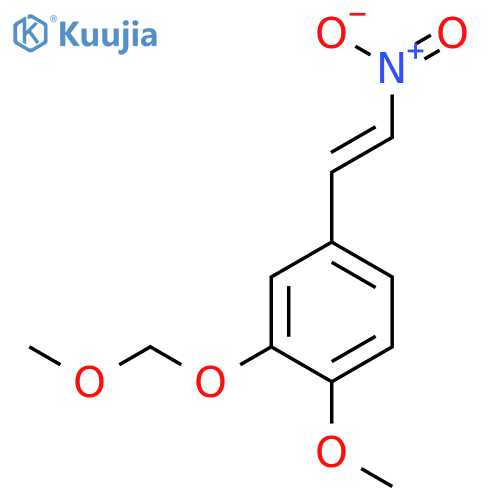 Benzene, 1-methoxy-2-(methoxymethoxy)-4-(2-nitroethenyl)- structure
