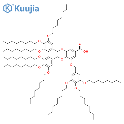 Benzoic acid, 3,4,5-tris[[3,4,5-tris(octyloxy)phenyl]methoxy]- structure