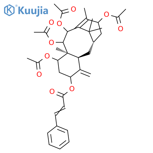 (5α,7β,9α,10β,13α)-7,9,10,13-Tetraacetoxytaxa-4(20),11-dien-5-yl (2E)-3-phenylacrylate structure