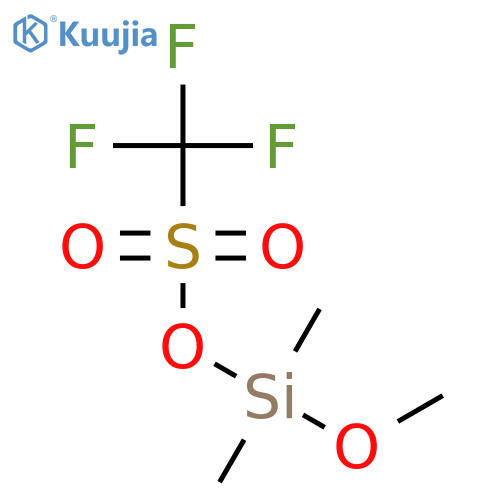 Methanesulfonic acid, trifluoro-, methoxydimethylsilyl ester structure