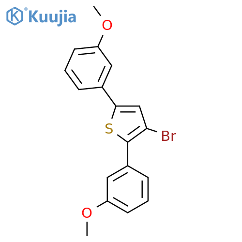 3-BROMO-2,5-BIS(3-METHOXYPHENYL)THIOPHENE structure