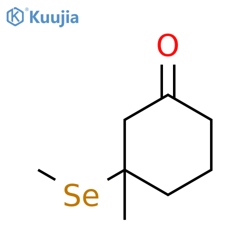 Cyclohexanone, 3-methyl-3-(methylseleno)- structure