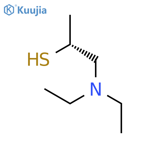 2-Propanethiol, 1-(diethylamino)-, (R)- structure
