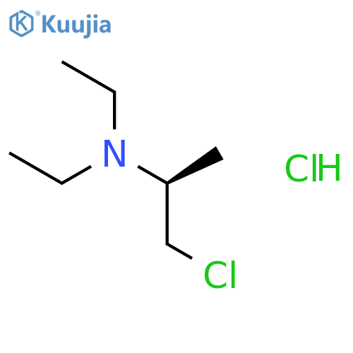 2-Propanamine, 1-chloro-N,N-diethyl-, hydrochloride, (S)- structure