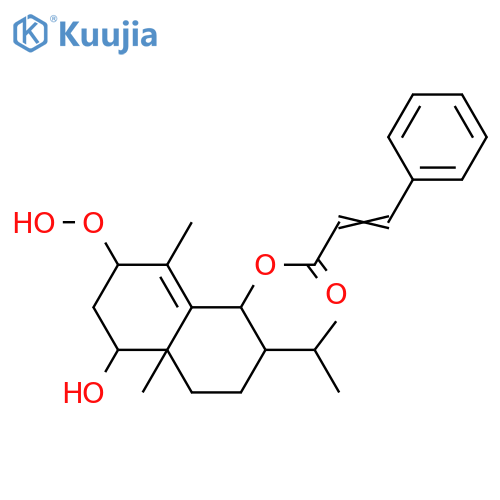 4-Eudesmene-1,3,6-triol; (1α,3β,6β)-form, 3-Hydroperoxide, 6-cinnamoyl structure