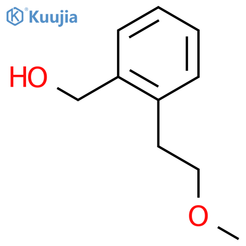 Benzenemethanol,2-(2-methoxyethyl)- structure