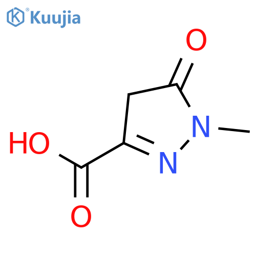 1-Methyl-5-oxo-4,5-dihydro-1H-pyrazole-3-carboxylic acid structure