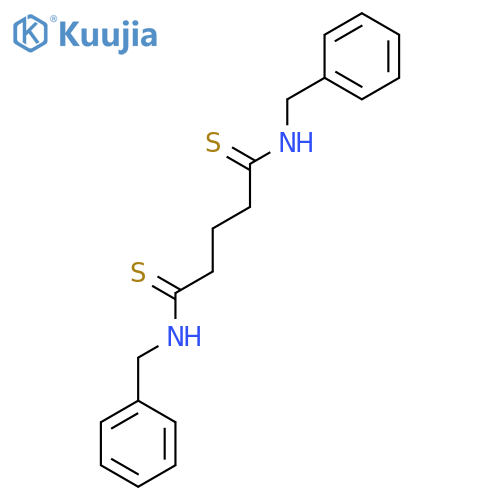 Pentanedithioamide, N,N'-bis(phenylmethyl)- structure
