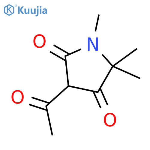 2,4-Pyrrolidinedione, 3-acetyl-1,5,5-trimethyl- structure