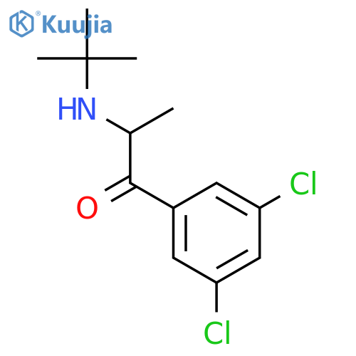 2-(tert-butylamino)-3',5'-dichloropropiophenone structure