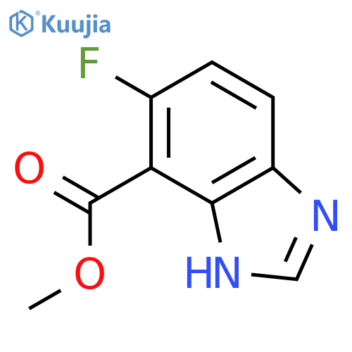 6-fluoro-1H-Benzimidazole-7-carboxylic acid methyl ester structure