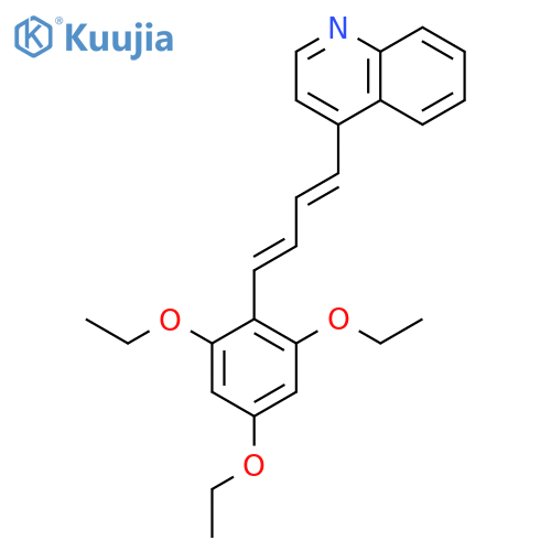 Quinoline, 4-[4-(2,4,6-triethoxyphenyl)-1,3-butadienyl]- structure