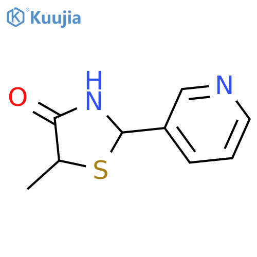 4-Thiazolidinone, 5-methyl-2-(3-pyridinyl)- structure