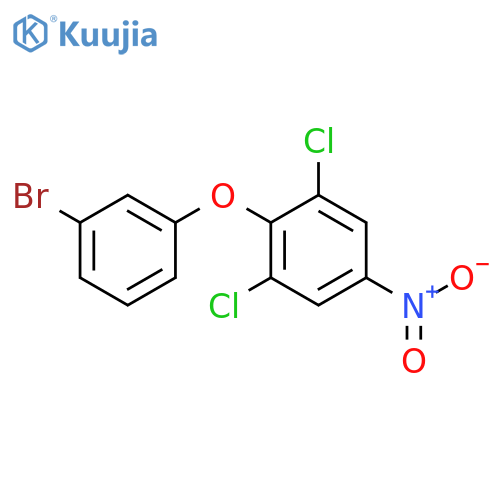 Benzene, 2-(3-bromophenoxy)-1,3-dichloro-5-nitro- structure